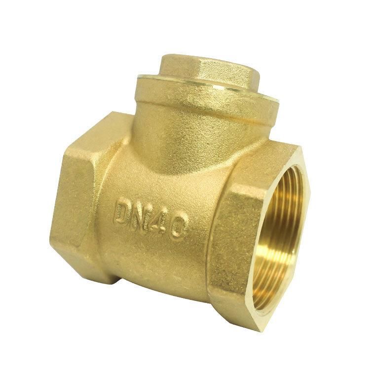 Water Meter Water Pipe Internal Thread Threaded Check Valve Check Valve 4 Points DN15/DN20 Brass Thickened Horizontal Check Valve