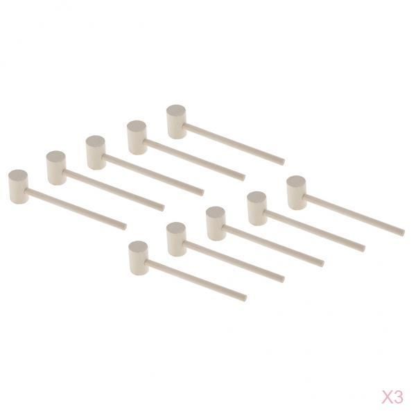 30pcs Leather Wooden Hammer Toy  Mallet Beating