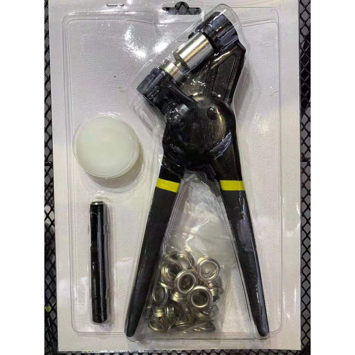 Grommet Set Hand Press Hole Punch Machine Tool 500 Metal