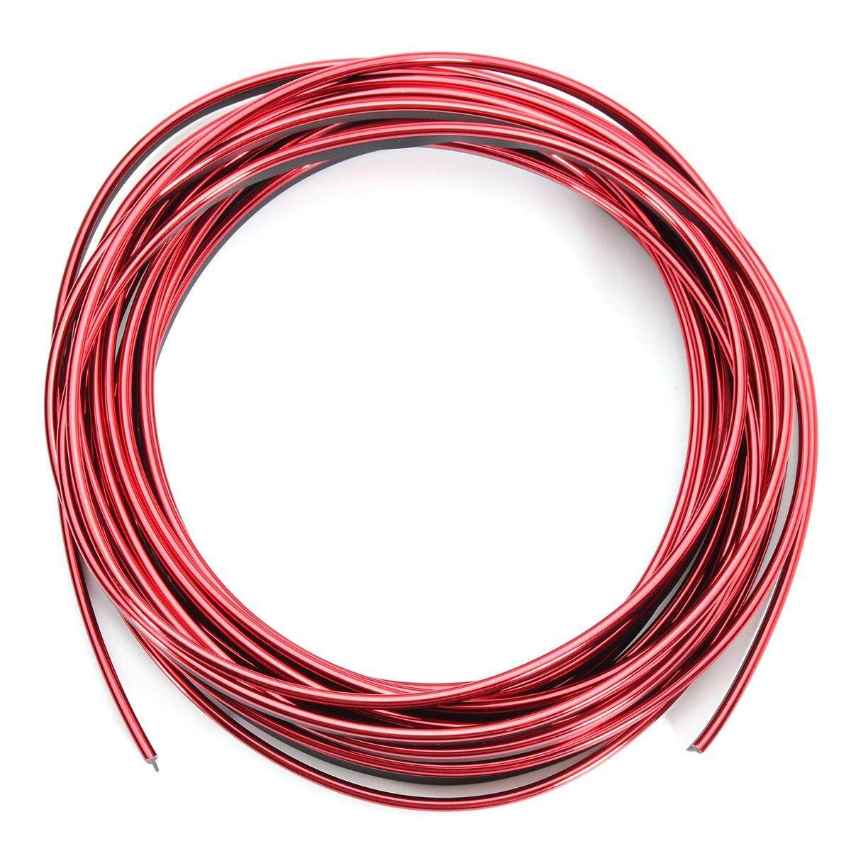 3/5/8M Auto Car Styling Moulding Decorative Filler Strip Interior Exterior Hot Red (red)