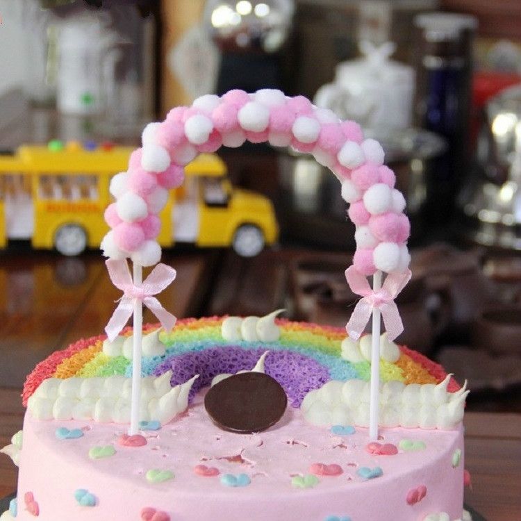 2 PCS Creative Cake Card Arch