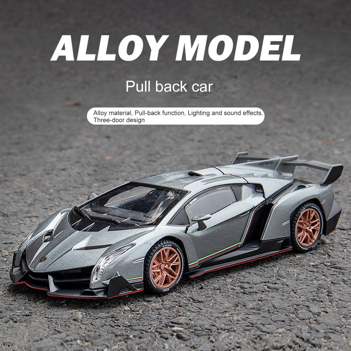 Pull Back Car Sports Car Diecast Alloy Car Model Green