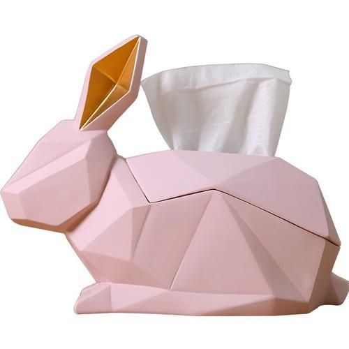 Nordic Geometric Rabbit Creative Tissue Box Drawer Tray Modern Minimalist Living Room Decoration Desktop Storage Box Home Decor