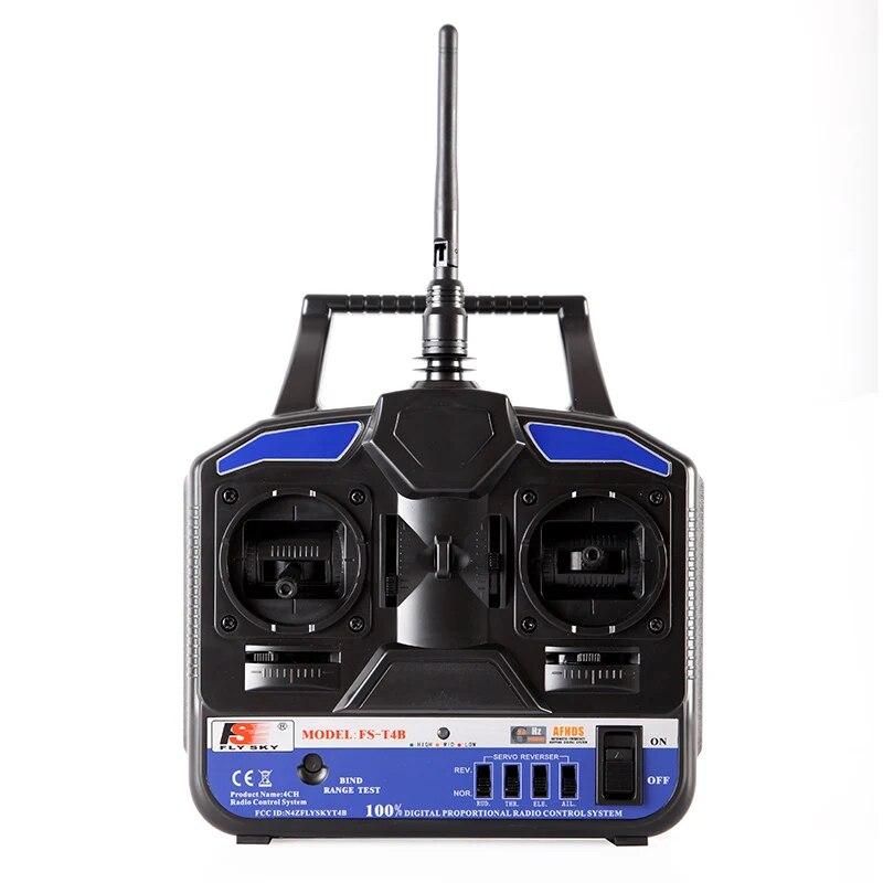 FlySky FS-T4B 2.4G 4CH Radio Control RC Transmitter & RC Receiver for RC Airplane Parts