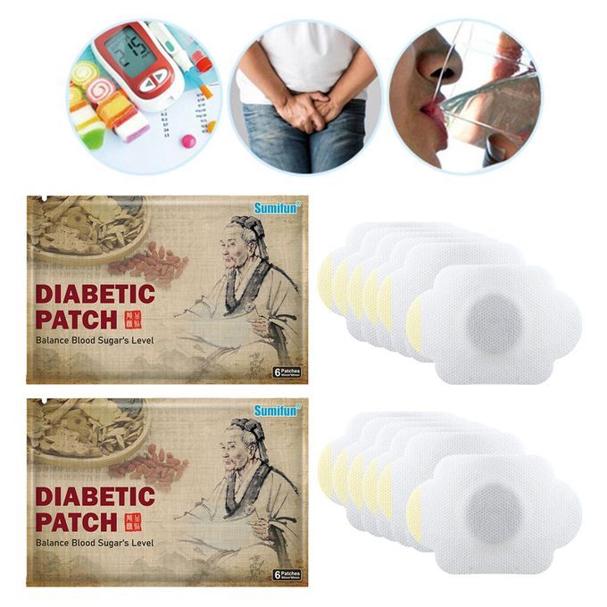 12 Pcs/2Bag Diabetes Plasters Natural Herbs  Plaster Diabetes