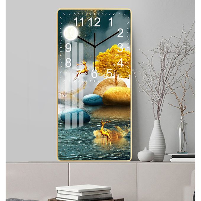 60CM X 29.8CM Luxury Portrait Wall Clock/Silent Movement