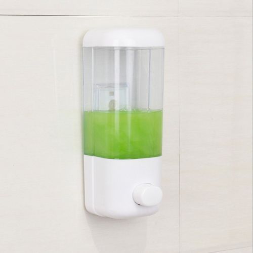 Bathroom Hotel Wall Mounted Plastic Soap Liquid Shampoo Lotion Manual Dispenser