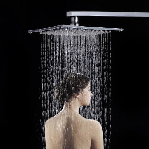 8'' Square Stainless Rain Shower Head Chrome Bathroom