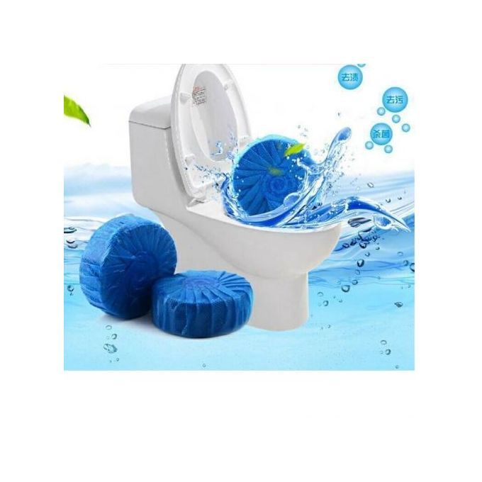 Blue Toilet Cleaning/Disinfectant/Fragrance Blocks- 6pcs