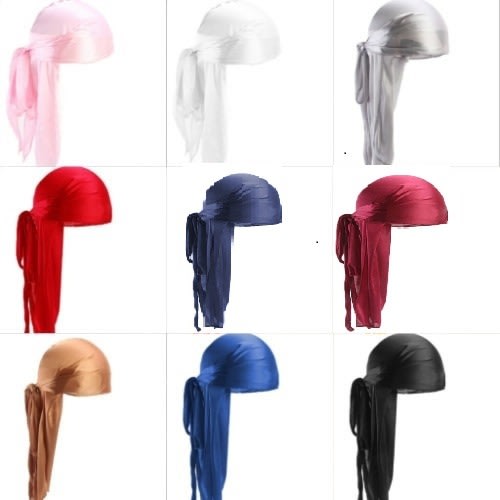 Plain Silky 9 In 1 Durags - Multicolor