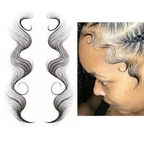 Waterproof Hair Edges Styling Sticker Temporary Hair Tattoo Sticker