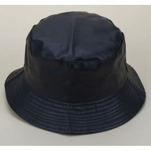 Leather Bucket Hat - Black