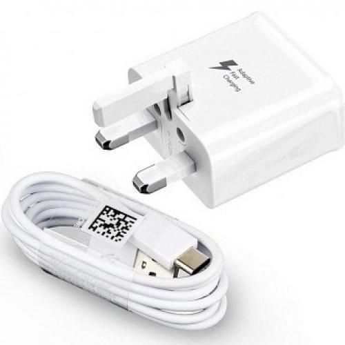 Fast Charger And USB Cable For Galaxy Note 4,Note Edge, Galaxy Note 5,S6,S6edge,S6edge+,S7,S7edge,S8,S8plus,GalaxyA10,A20,A30[white]