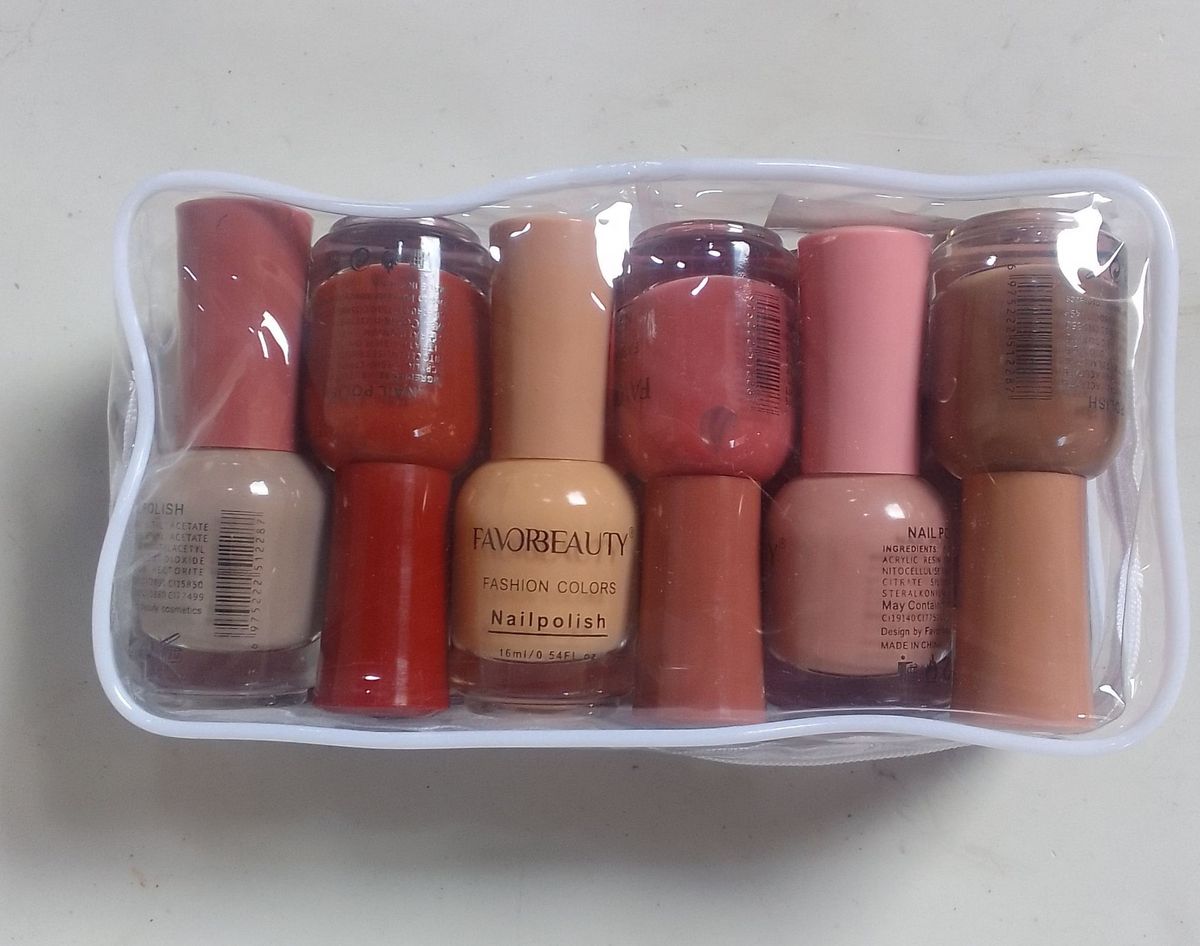 SET OF 12 NUDE NAIL POLISH COLLECTION