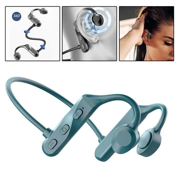 K69 green Bluetooth life waterproof earphones bone conduction earphones
