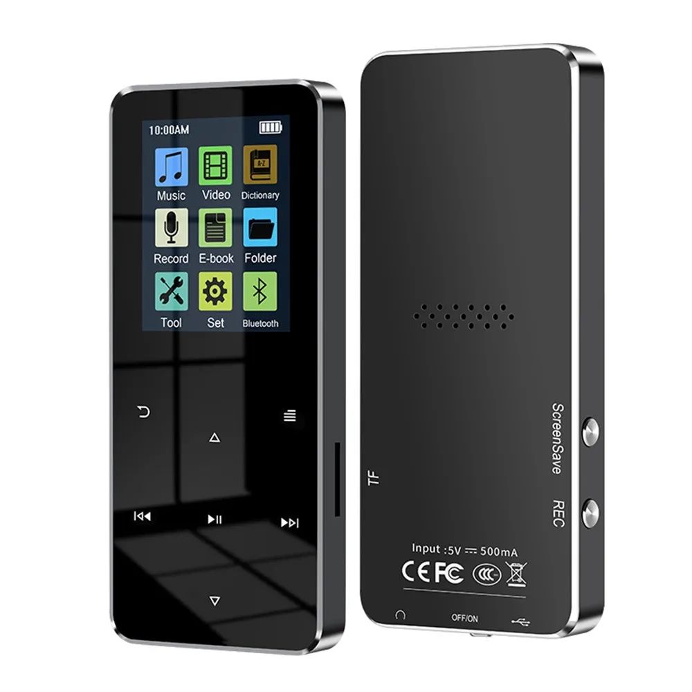 Bluetooth MP3 Music Player With FM Hi-Fi Lossless Black