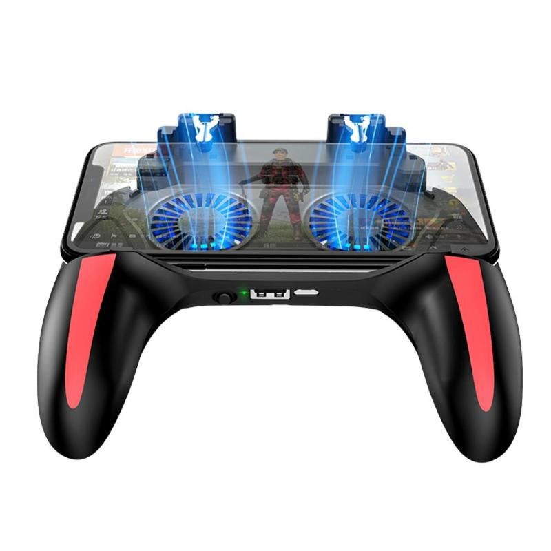 H10 4 In 1 Handle Gamepad Joystick ABS Heat Dissipation By Double Fans For PUBG Phone Game With Double Cooler Fans