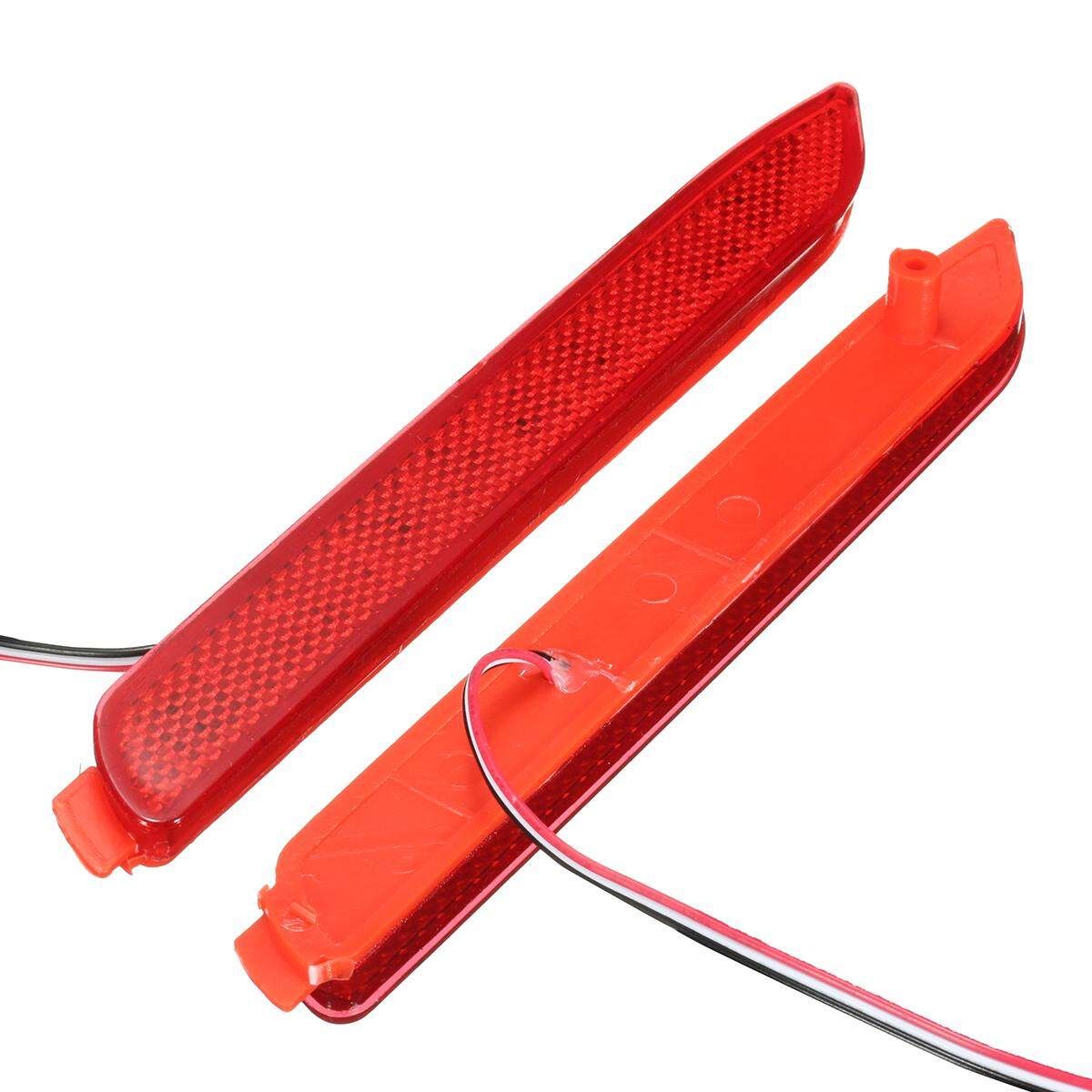 LED Rear Bumper Reflector Brake Lights For Toyota Camry Reiz Matrix Venza Red