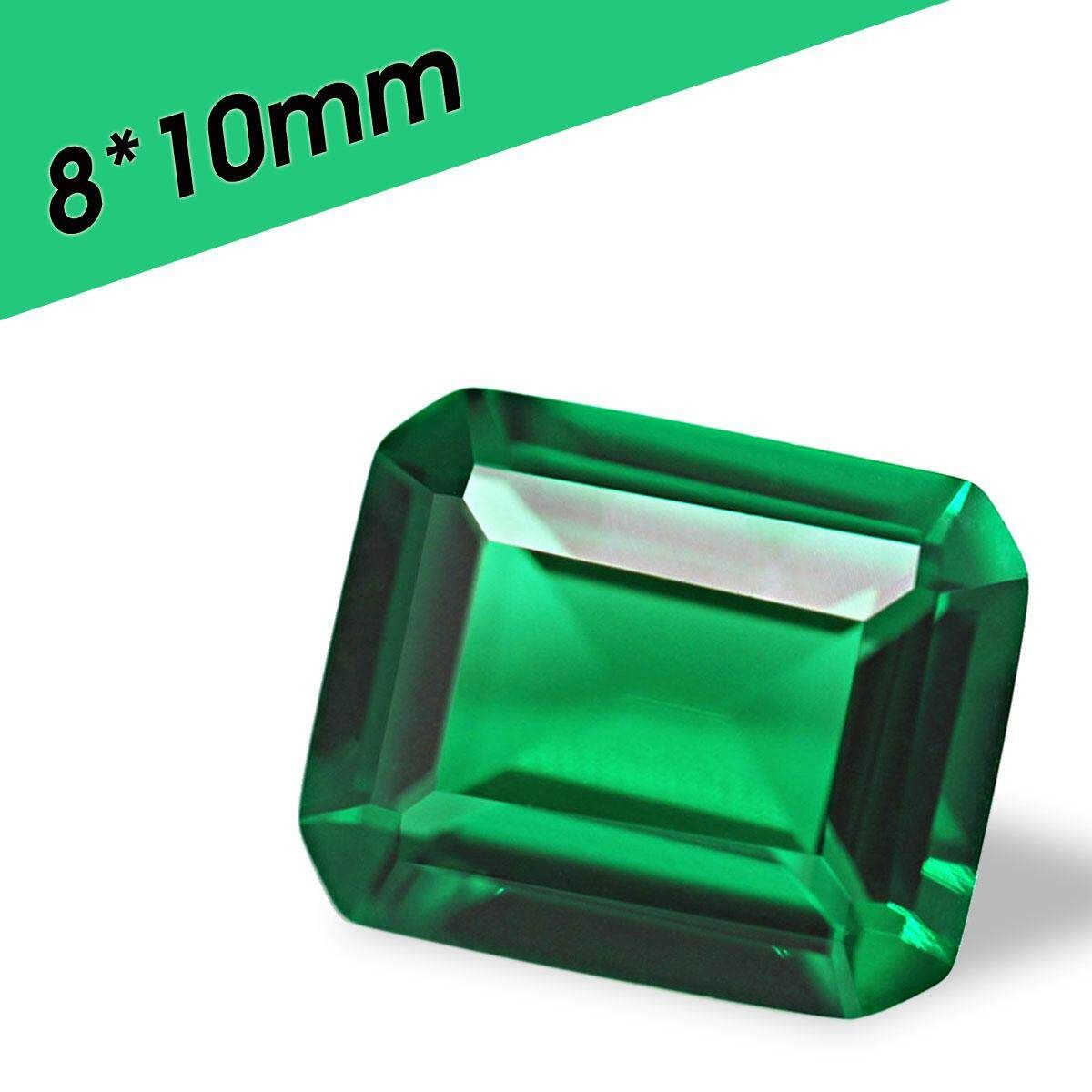 Natural Mined Colombia Green Emerald Shape Cut VVS Clarity AAA Loose Gemstone Deep Green