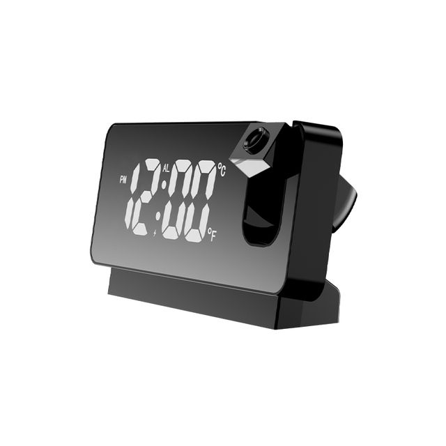 Clock LED Digital 180° Time Projector Temperature Display