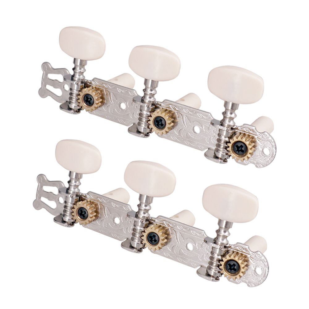 1 Pair Silver Guitar Tuning Pegs Classical Guitar String