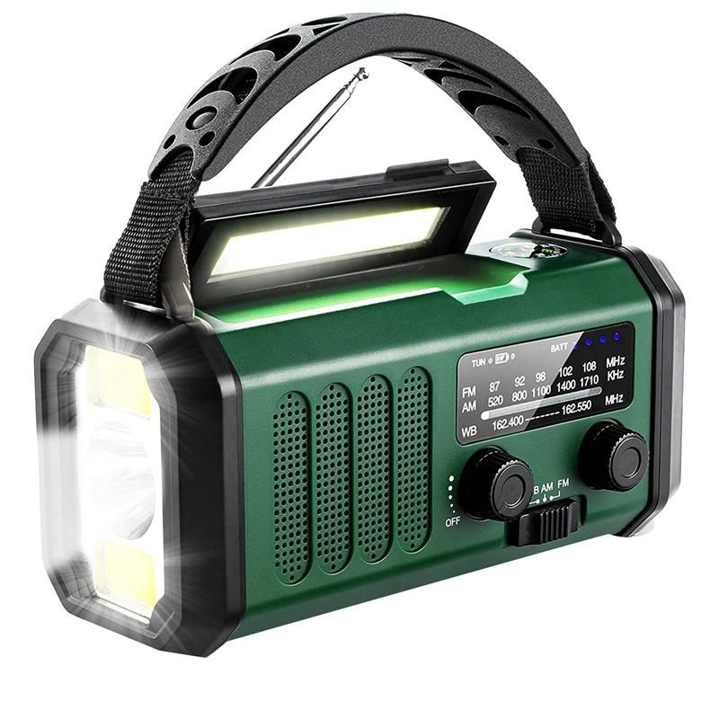 Solar Emergency Hand Crank Radio AM NOAA Weather Radio, , 3