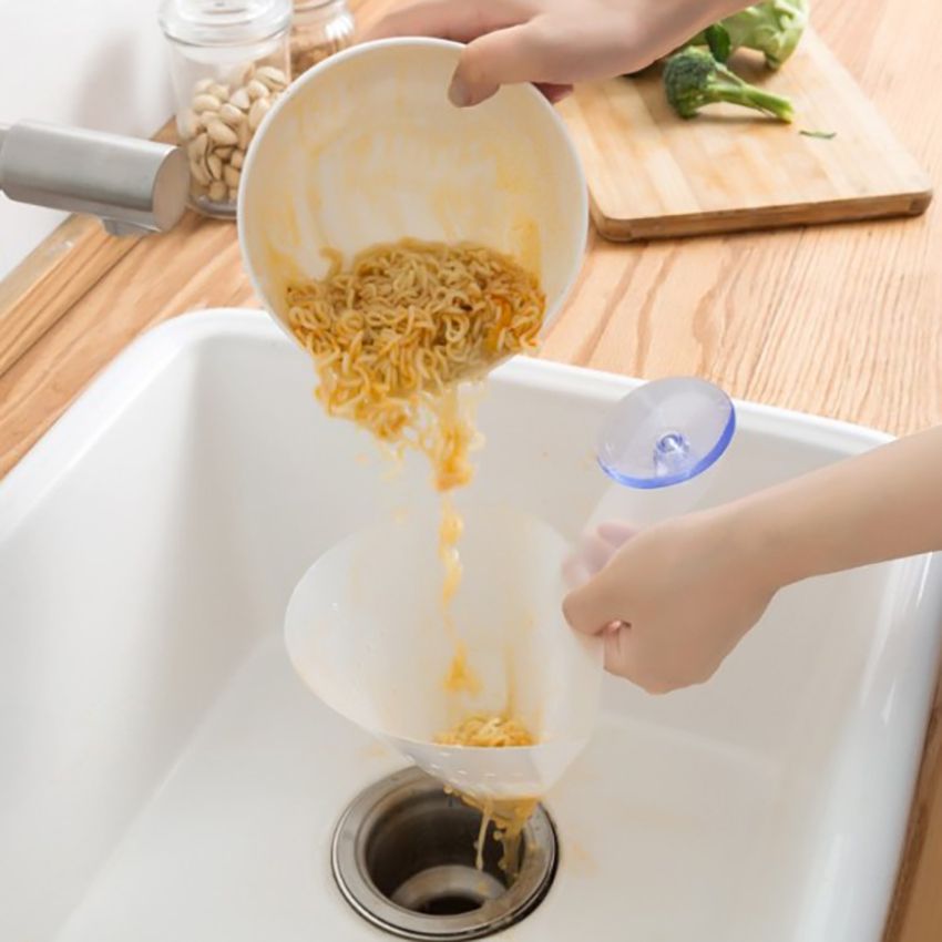 Foldable Garbage Drain Bag Strainer Filter Kitchen PVC+PP
