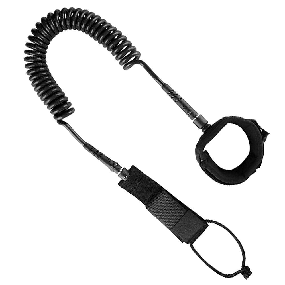 SUP Leash 10 Foot Elastic Coiled Stand Up Paddle Board