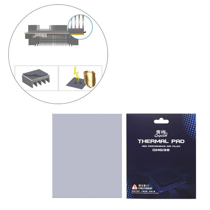 Silicone Thermal Pad 120x120x1mm For CPU Coolers GPU/CPU Professional