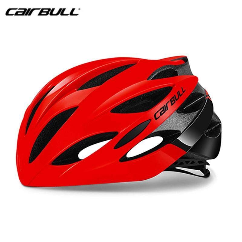 CAIRBULL Ultralight Road Cycling Integrally Molded Bicycle Bikes Helme 58-62CM PC+ EPS Red Black