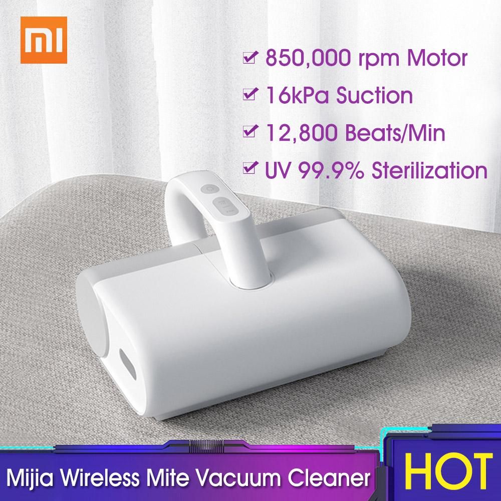Xiaomi Mijia Wireless Mite Vacuum Cleaner Car Dust Mite Controller Sterilization 16000Pa Mite Remover 850,000 rpm Motor for Home Sofa Bed