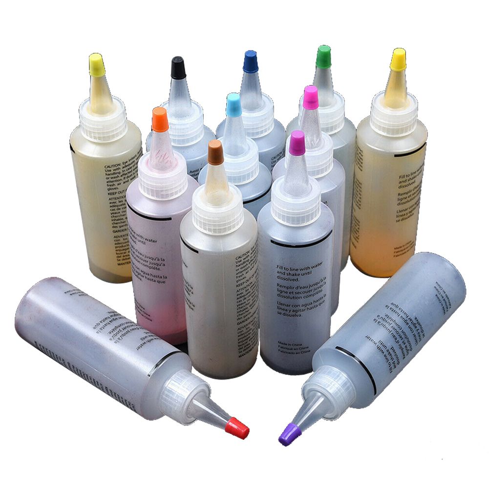 12pcs Colorful Tie Dye Kit Clothing Graffiti DIY Non Toxic Permanent Accessories Jacquard Fabric Textile Paints Craft