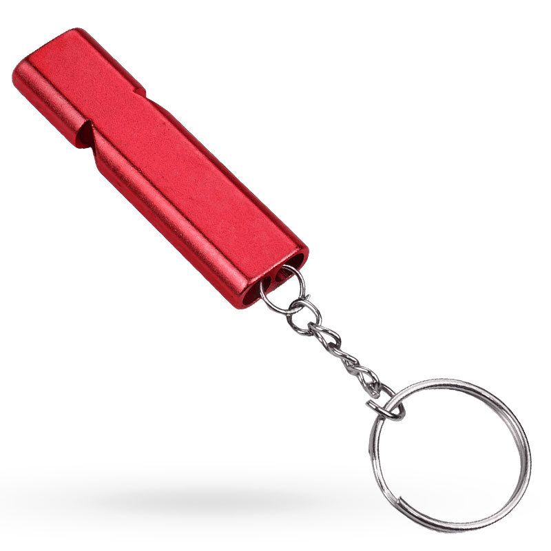 2Pcs Aluminum Keychain Whistle For Outdoor Sports Survival