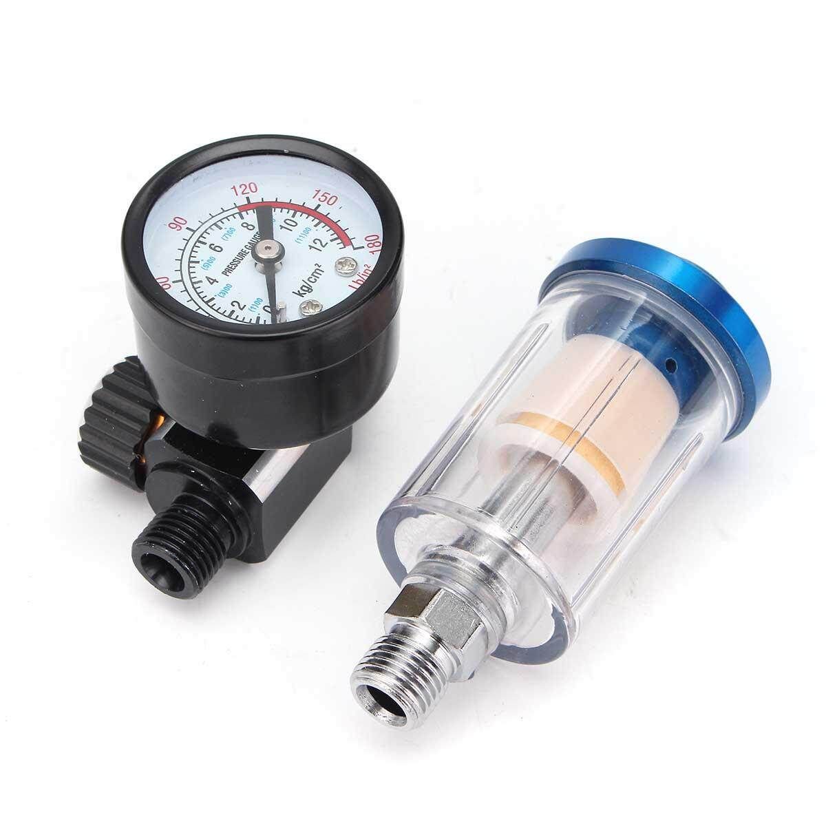 Spray Pneumatic Air Regulator + In-line Oil Water Trap Filter