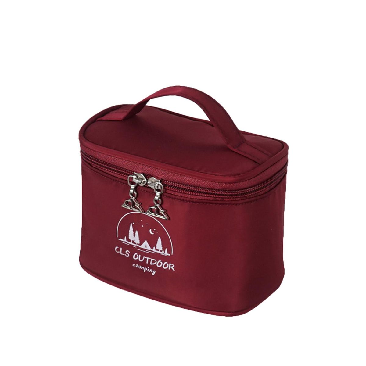 1 Set Spice Jar Storage Bag Outdoor Picnic Spice Bottle Set Wine Red