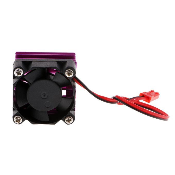 Purple Aluminum Motor Heat Sink W/ Cooling Fan For 370/380 Motor RC