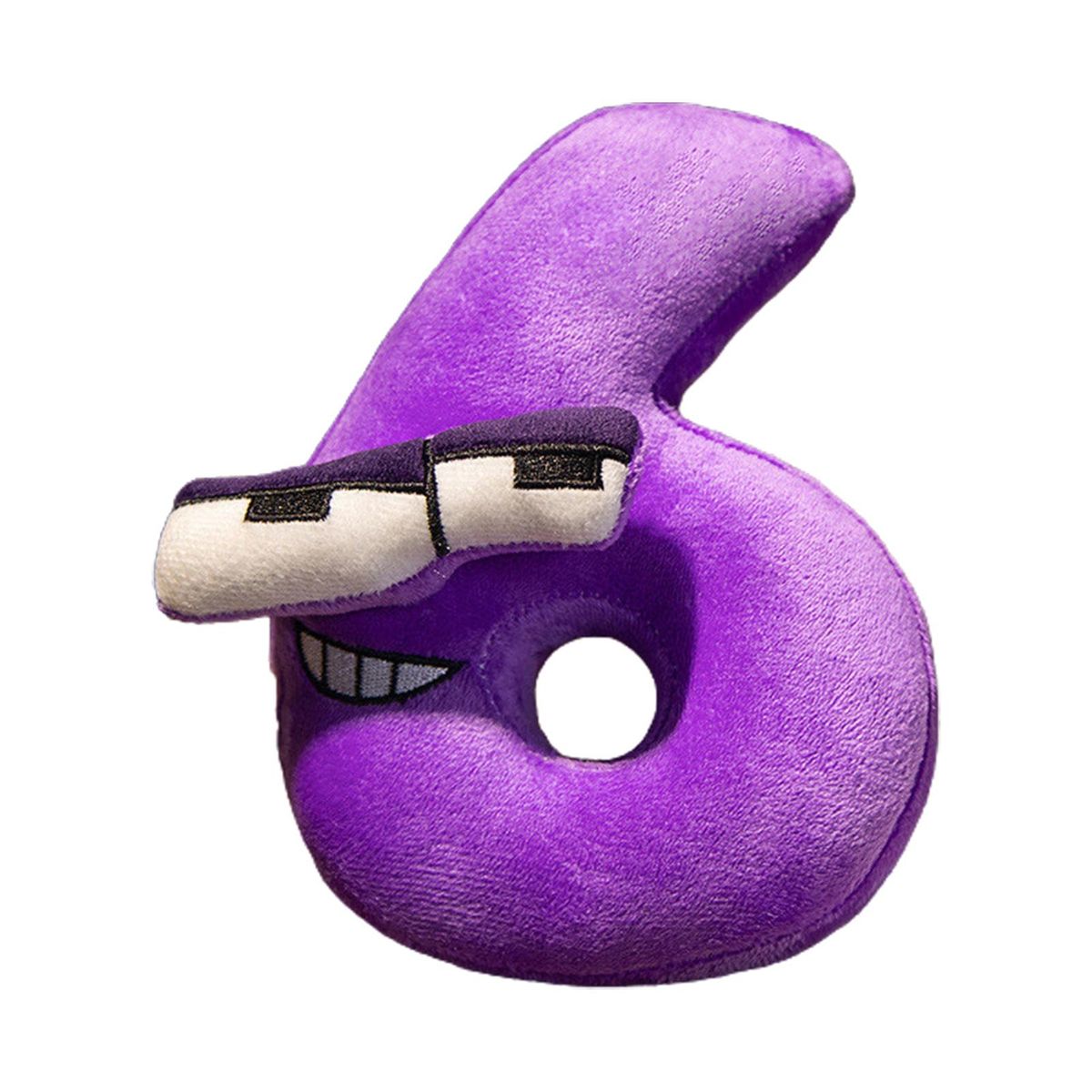 Luminous Numbers Doll Words Teaching Doll Nursery Room Ornament Purple