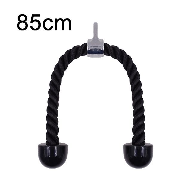 Gym Triceps Rope Pull Down Cable Rope Tricep Pulldown Workout Shoulder Biceps-Black 85cm Double