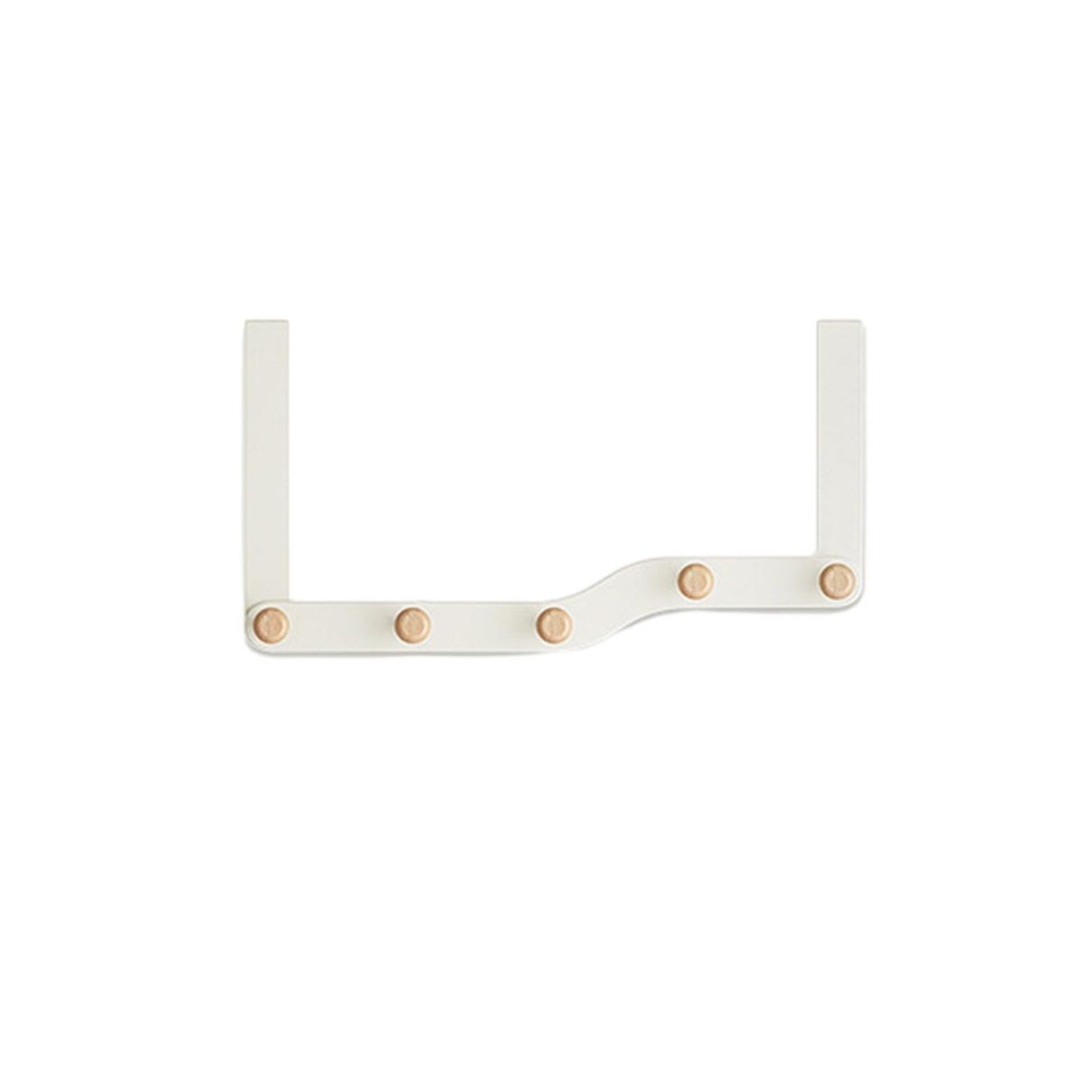 7-hook Door Hook Doorspace Hooks Heavy Duty Over-the-door for Clothes White