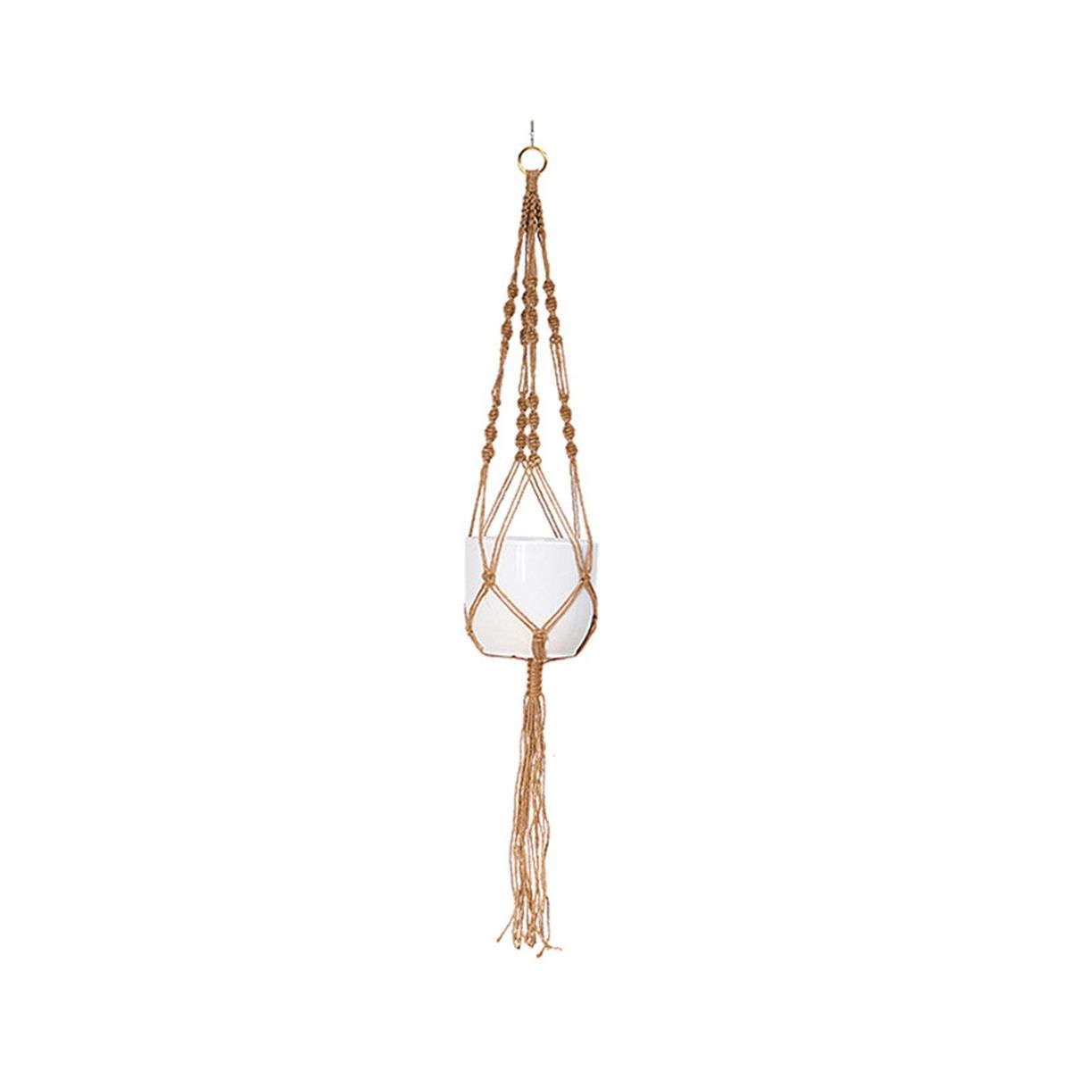 Plant Hanger Flowerpot Net Bag Plant Hanger Pot Tray D