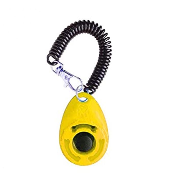 New Dog Products Click Clicker Agility Obedience  Wrist Yellow