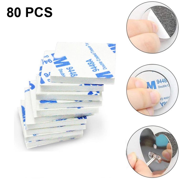 80 PCS 43x54x1.5mm EVA Foam Double-sided Adhesive