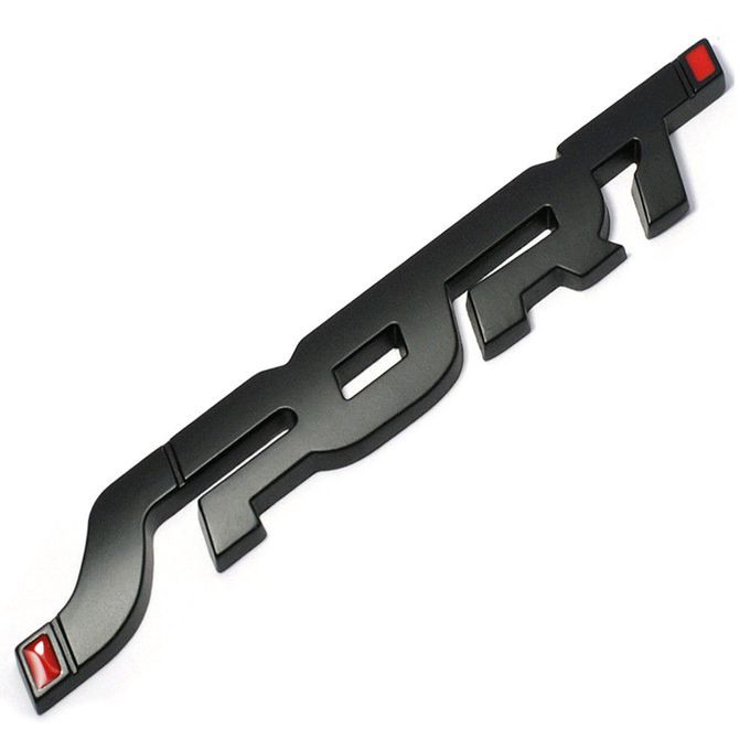 SPORT Emblem Trunk Fender Badge 3D Metal Car Vehicle-Black