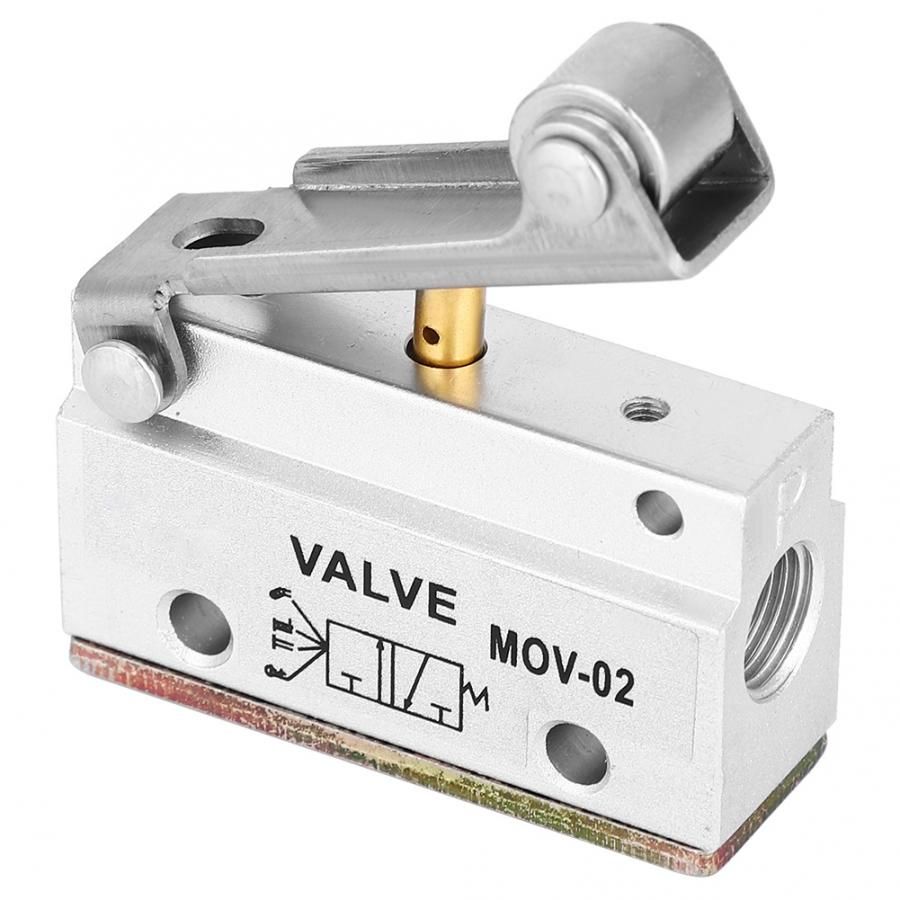 Manual Flush Valve Mov-02 G1/8 Thread Roller Lever Air