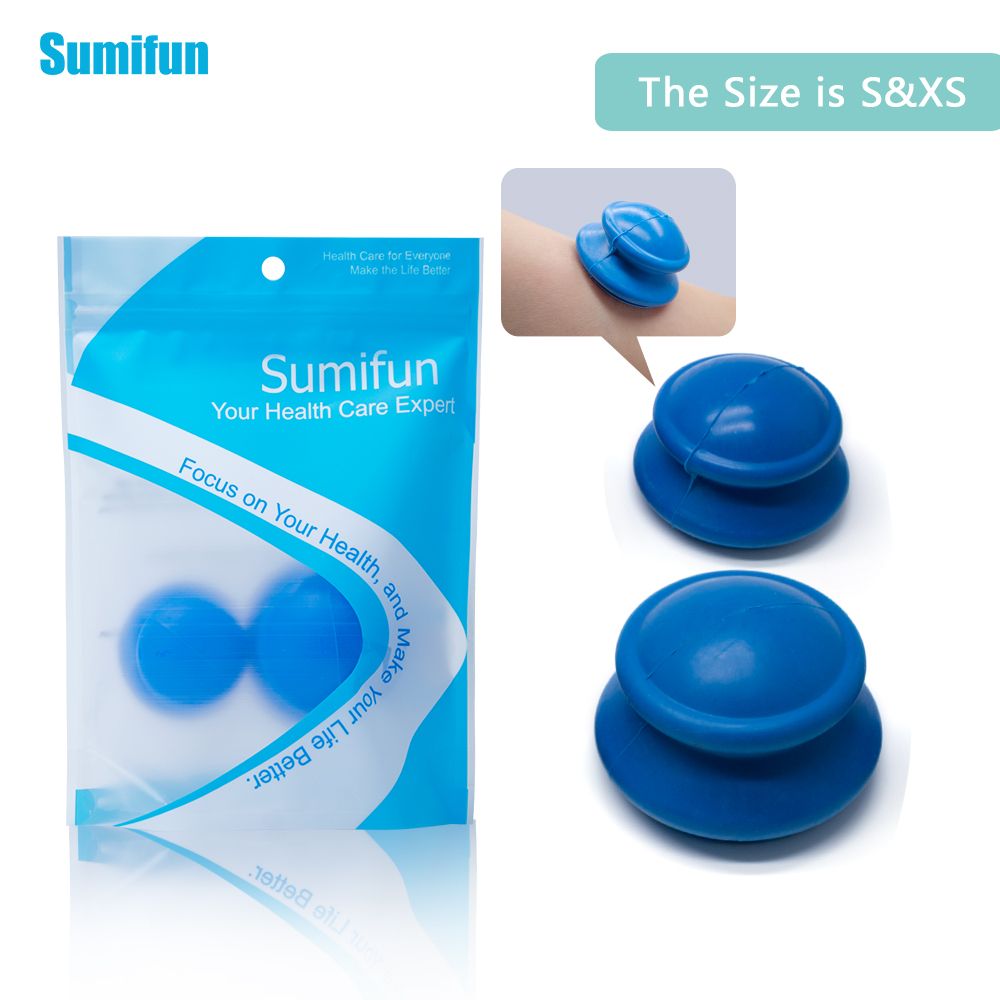 Therapy Moisture Set Absorber Massage Anti Vacuum Cellulite Massager Cups Size Family Sumifun Body XS+S Cup Cupping 2 2pcs