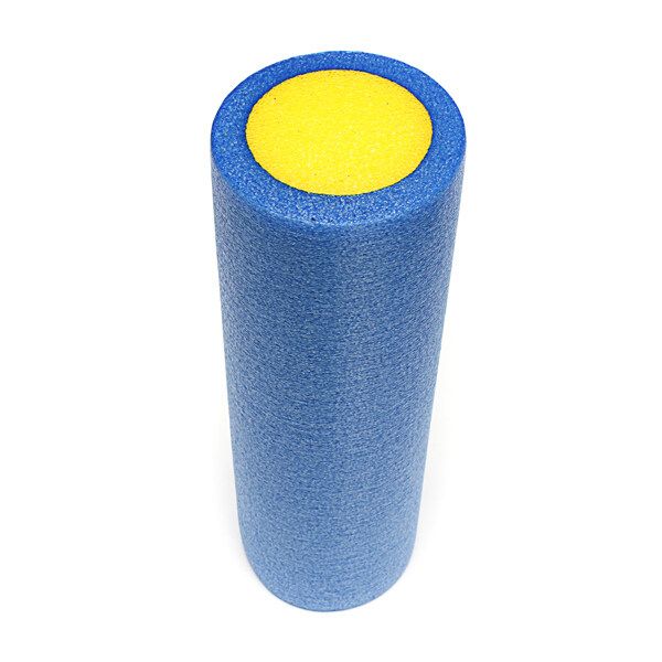 Yoga Foam Roller Pilate Massage Exercise Fitness Home Gym Smooth Surface 45cm Blue