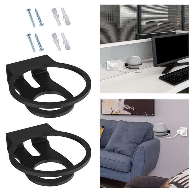 Acrylic Office Speaker Wall Mount Stand Holder For Wall Hanging Black