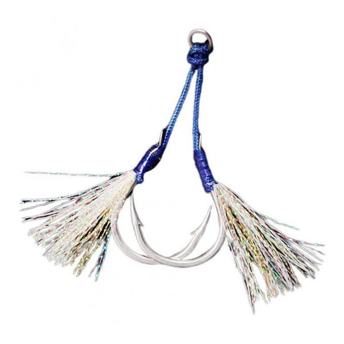 Strong  Assist Hooks Jigs Stainless Steel With Double Hooks Six