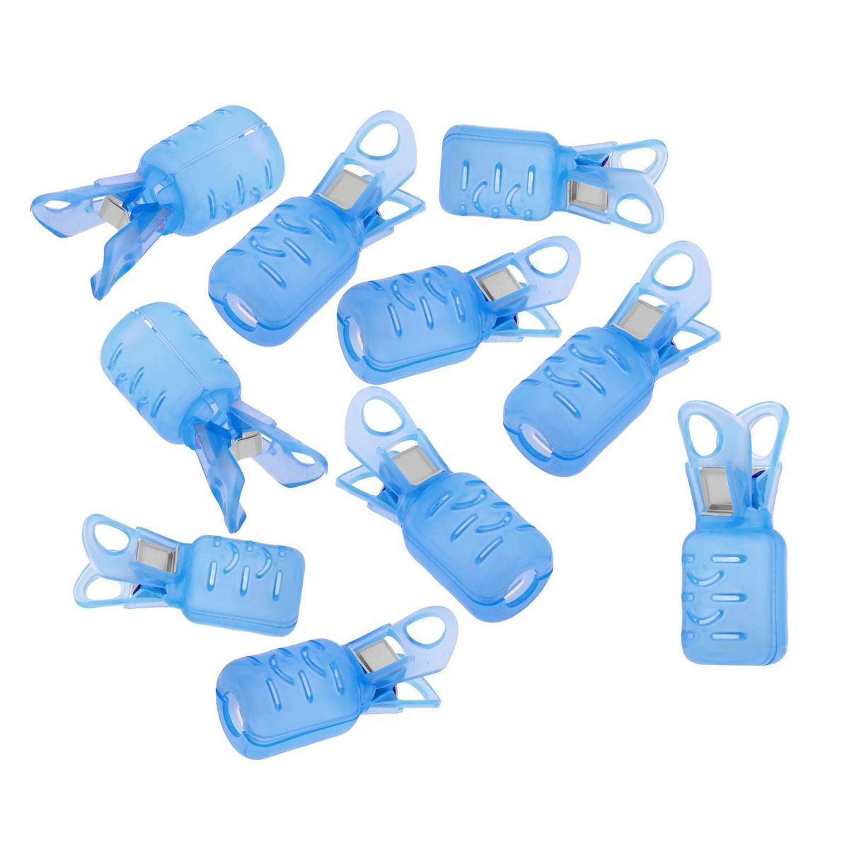 10x Squid Jig Protector 2 Sizes Hook Cover Bonnets Blue S