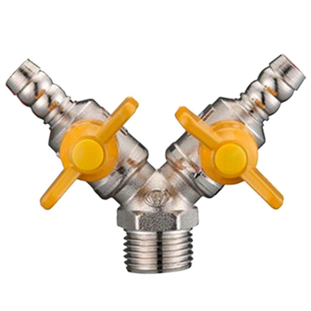 Copper Gas Ball Valve Lever Male Female Shutoff Thread Connector Joint